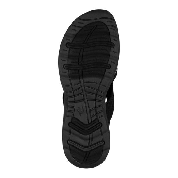 Easy Spirit Women's Traciee Lightweight Flat Easy On Sandals Black Size 6 W - Picture 4 of 4